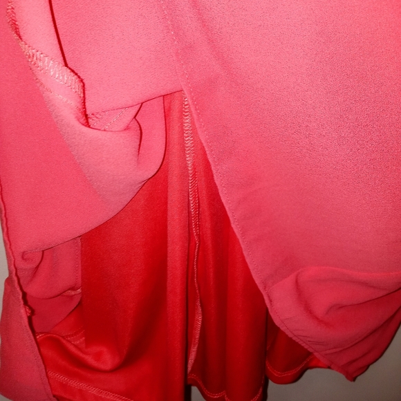 EXPRESS CASUAL DRESS SPAGUETHI STRAPS CORAL LINED - Picture 8 of 14